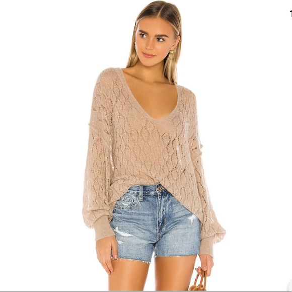 Free People 'Say Oversize Open-Knit Tunic Sweater - Picture 3 of 9